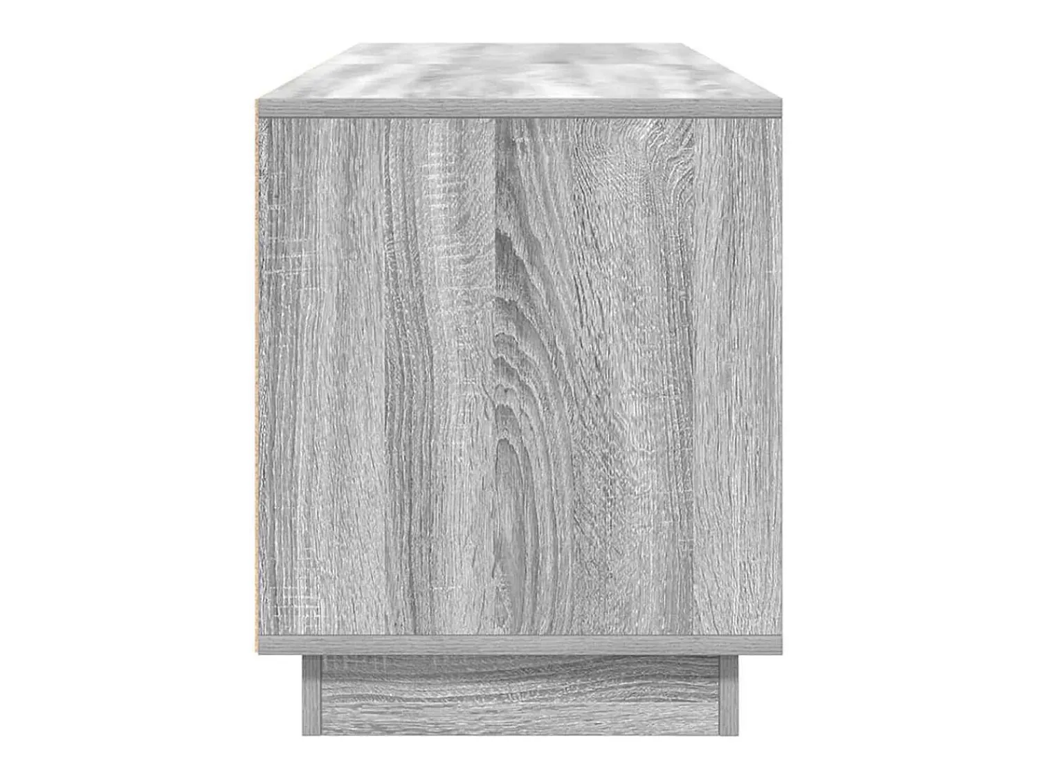 vidaxl Móvel de TV com luzes LED 160,5x41x50 cm sonoma Cinzento