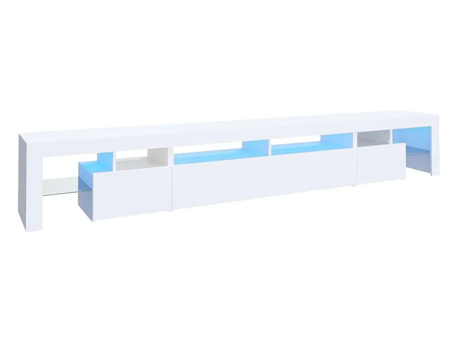Móvel De Tv* Móvel de TV com luzes LED 260x36,5x40 cm PT679726 Branco