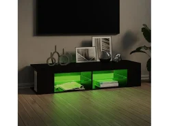 Móvel De Tv* Móvel de TV com luzes LED 135x39x30 cm PT113465 Preto