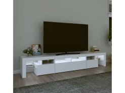 Móvel de TV com luzes LED 230x36,5x40 cm PT949527^ Móvel De Tv