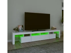 Móvel de TV com luzes LED 230x36,5x40 cm PT949527^ Móvel De Tv