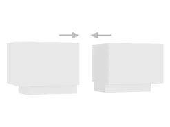 Móvel De Tv*vidaxl Móvel de TV com luzes LED 200x35x40 cm Branco