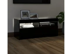 Hot Móvel de TV com luzes LED 90x35x40 cm PT519934 Preto