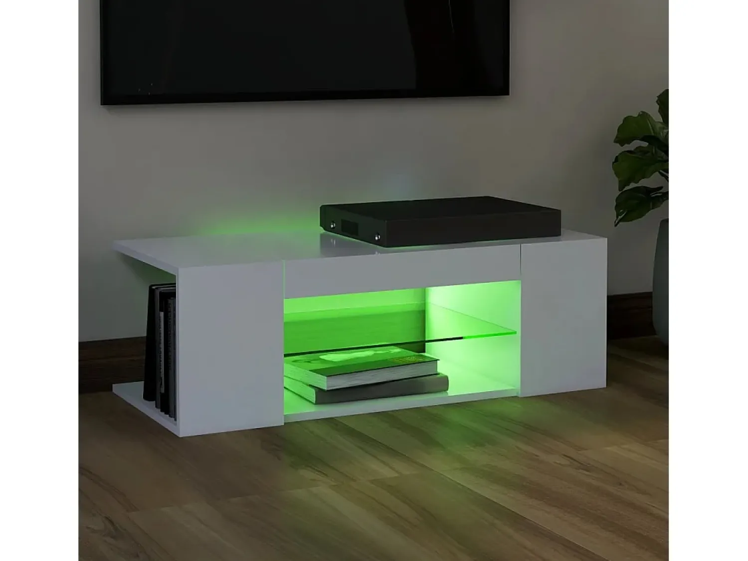 Móvel de TV com luzes LED 90x39x30 cm PT615739^ Móvel De Tv