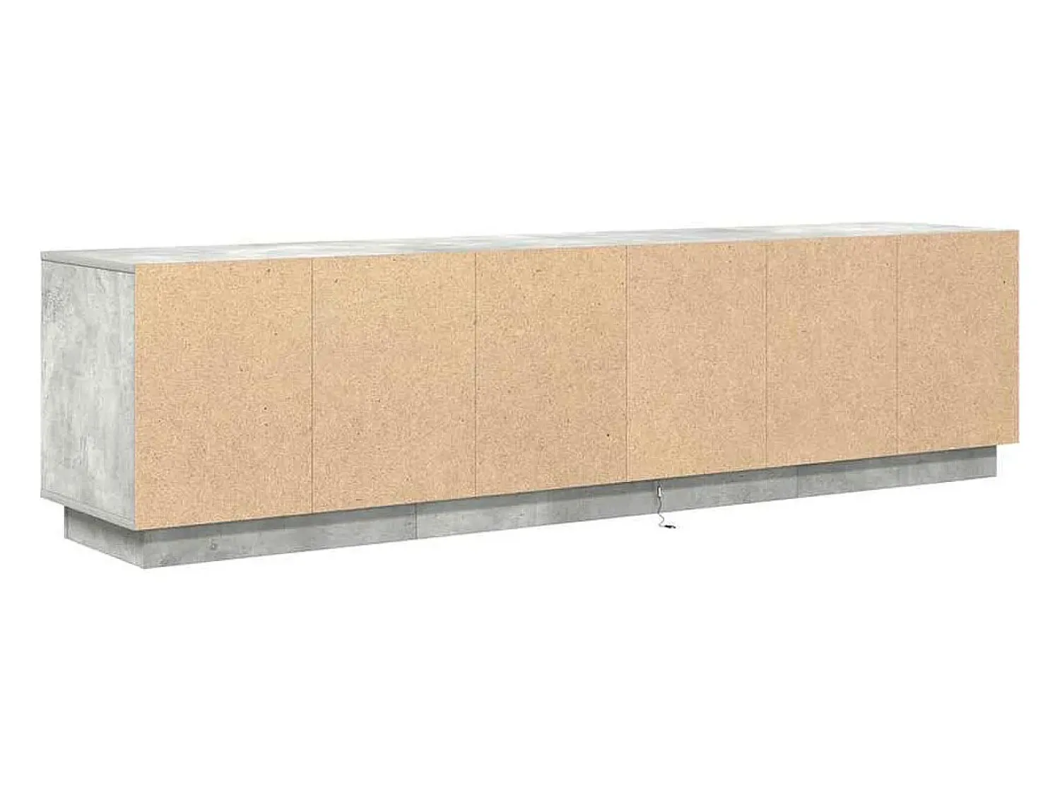 Móvel De Tv*vidaxl Móvel de TV com luzes LED 193,5x41x50 cm cimento Cinzento