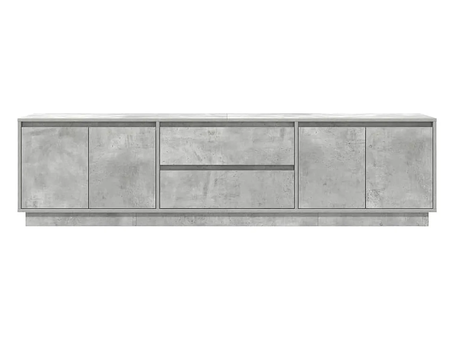 Móvel De Tv*vidaxl Móvel de TV com luzes LED 193,5x41x50 cm cimento Cinzento
