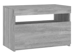 Online Móvel de TV com luzes LED 60x35x40 cm sonoma cinza PT650777 Cinzento