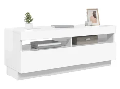 vidaxl Móvel de TV com luzes LED 100x35x40 cm brilhante^ Móvel De Tv