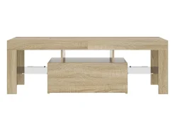 Móvel De Tv*vidaxl Móvel de TV com luzes LED 120x35x40 cm carvalho sonoma Castanho