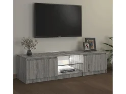 Móvel de TV com luzes LED 140x40x35,5 cm sonoma PT354566^ Móvel De Tv