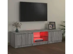 Móvel de TV com luzes LED 140x40x35,5 cm sonoma PT354566^ Móvel De Tv