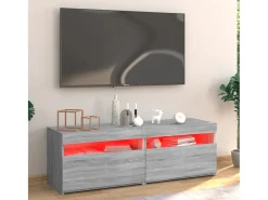Móvel de TV com luzes LED 120x35x40 cm sonoma PT928914^ Móvel De Tv
