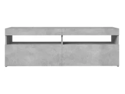 Best vidaxl Móvel de TV com luzes LED 120x35x40 cm cimento Cinzento