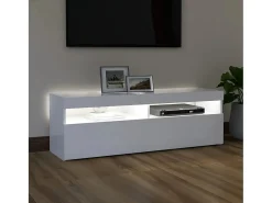 Online Móvel de TV com luzes LED 120x35x40 cm PT852408 Branco