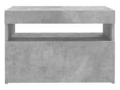 Móvel De Tv*vidaxl Móvel de TV com luzes LED 60x35x40 cm cimento Cinzento