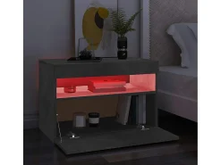 Móvel De Tv*vidaxl Móvel de TV com luzes LED 60x35x40 cm cimento Cinzento