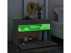 Móvel De Tv*vidaxl Móvel de TV com luzes LED 60x35x40 cm cimento Cinzento