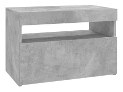 Móvel De Tv*vidaxl Móvel de TV com luzes LED 60x35x40 cm cimento Cinzento