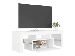 Outlet vidaxl Móvel de TV com luzes LED 120x35x40 cm Branco