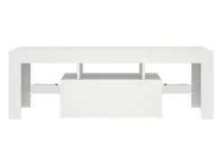 Outlet vidaxl Móvel de TV com luzes LED 120x35x40 cm Branco