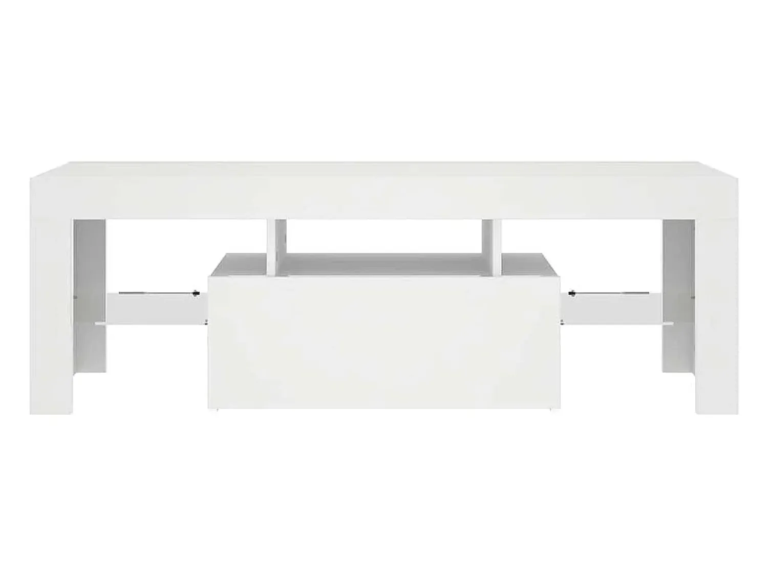 Outlet vidaxl Móvel de TV com luzes LED 120x35x40 cm Branco