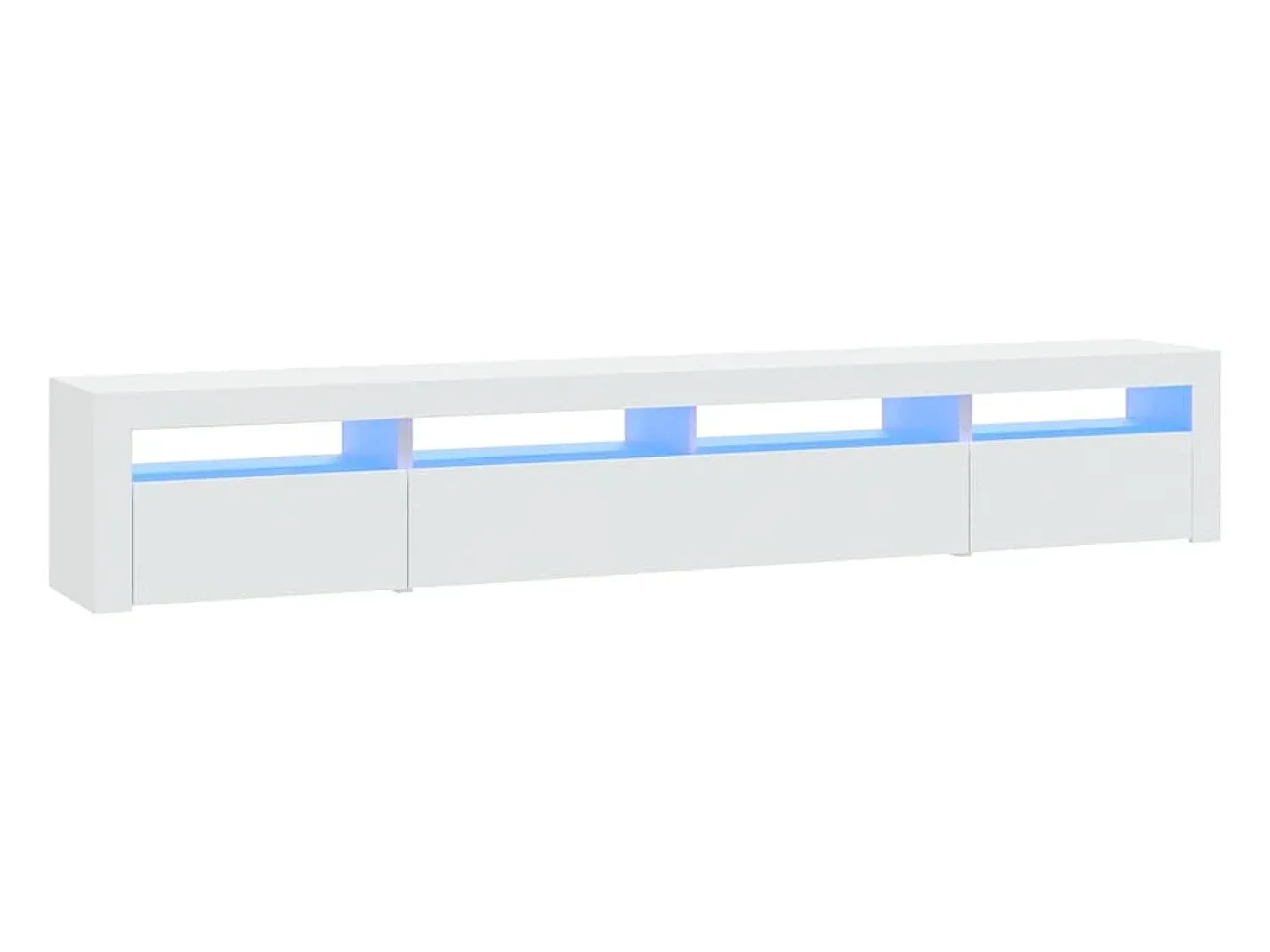 Clearance Móvel de TV com luzes LED 240x35x40 cm PT792022 Branco