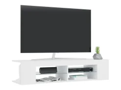 New vidaxl Móvel de TV com luzes LED 135x39x30 cm Branco