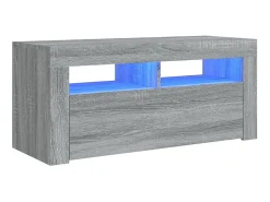 Móvel de TV com luzes LED 90x35x40 cm sonoma PT909558^ Móvel De Tv