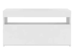 Móvel De Tv* Móvel de TV com luzes LED 75x35x40 cm PT454566 Branco