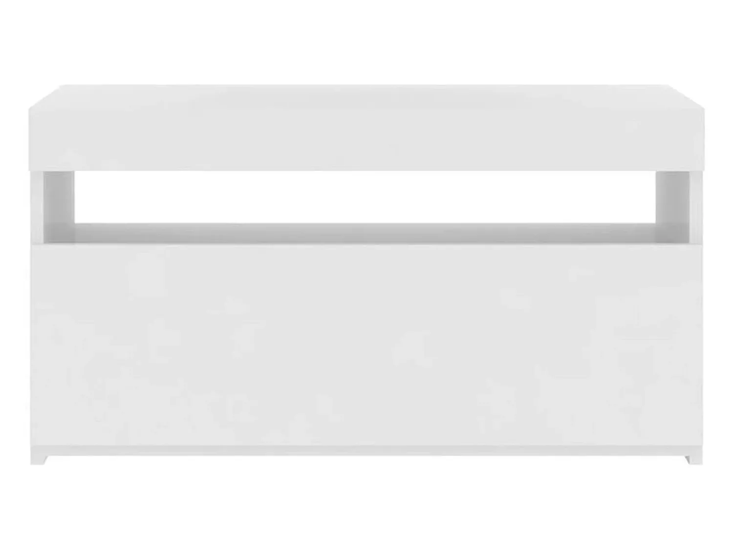 Móvel De Tv* Móvel de TV com luzes LED 75x35x40 cm PT454566 Branco