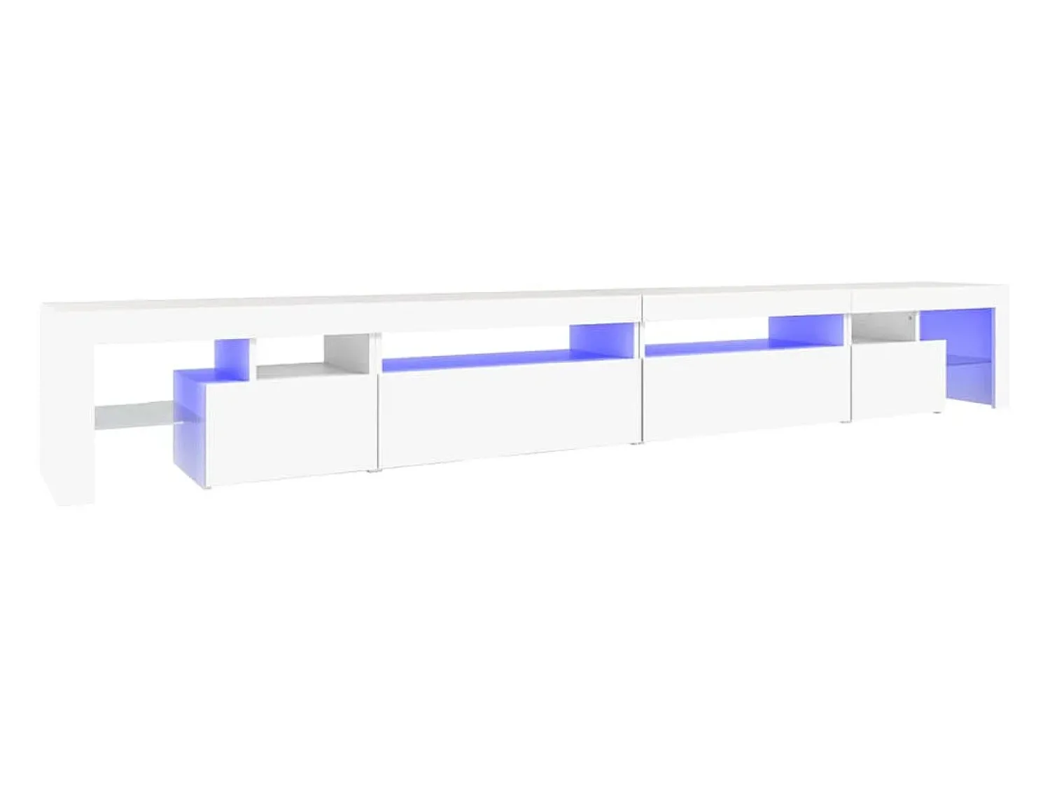 Móvel De Tv* Móvel de TV com luzes LED 290x36,5x40 cm PT339142 Branco