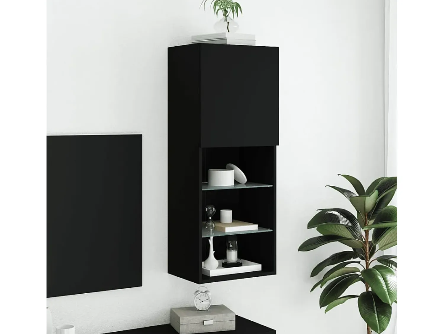 Móvel de TV com luzes LED 40,5x30x102 cm PT387934^ Móvel De Tv