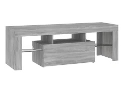 Móvel de TV com luzes LED 120x35x40 cm sonoma PT181090^ Móvel De Tv