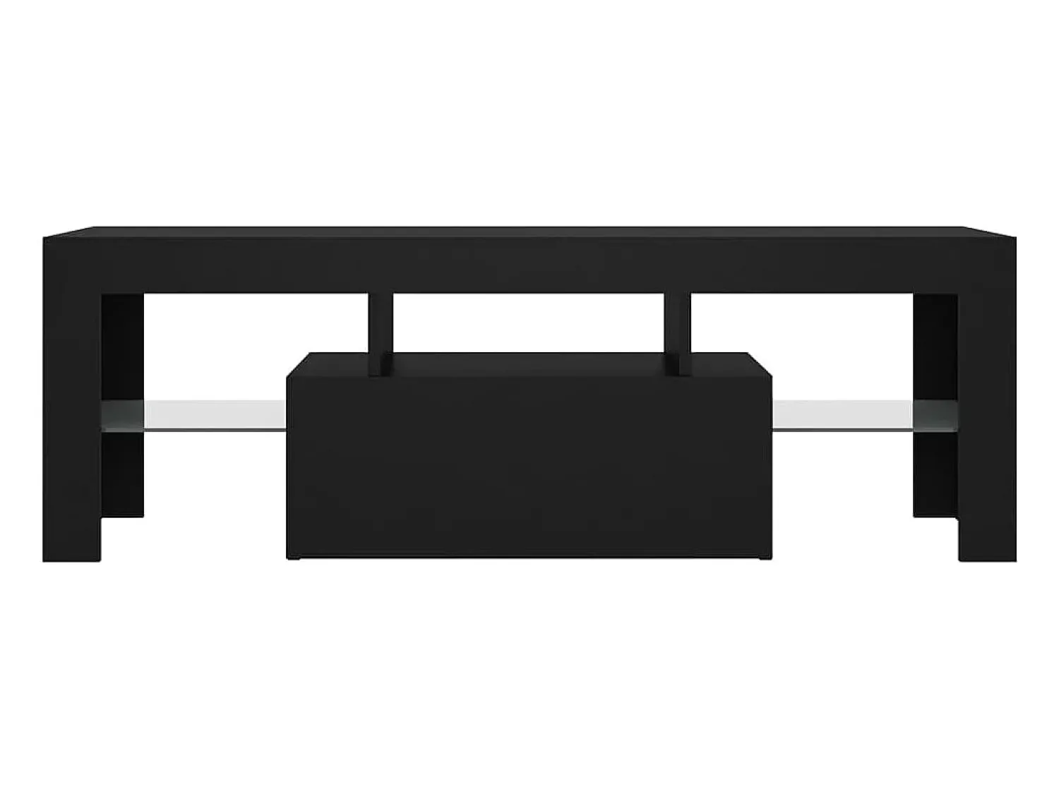 Móvel De Tv* Móvel de TV com luzes LED 120x35x40 cm PT975933 Preto