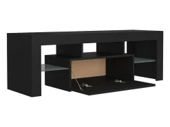 Móvel De Tv* Móvel de TV com luzes LED 120x35x40 cm PT975933 Preto