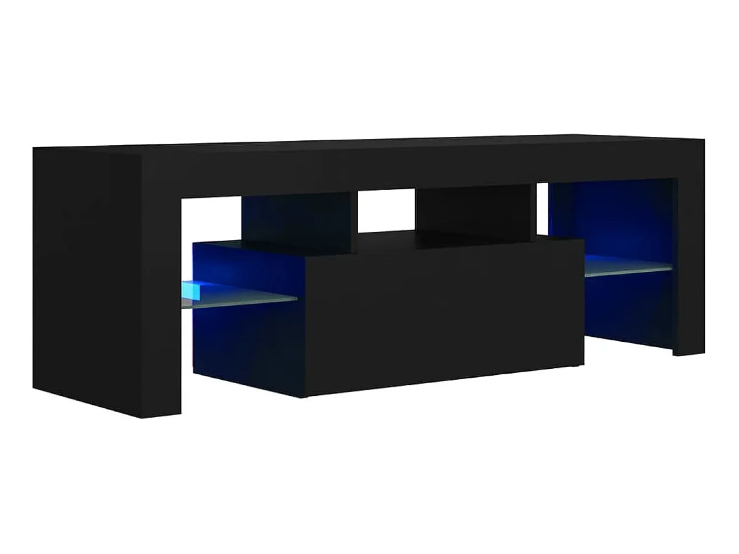 Móvel De Tv* Móvel de TV com luzes LED 120x35x40 cm PT975933 Preto