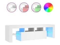 vidaxl Móvel de TV com luzes LED 140x36,5x40 cm^ Móvel De Tv