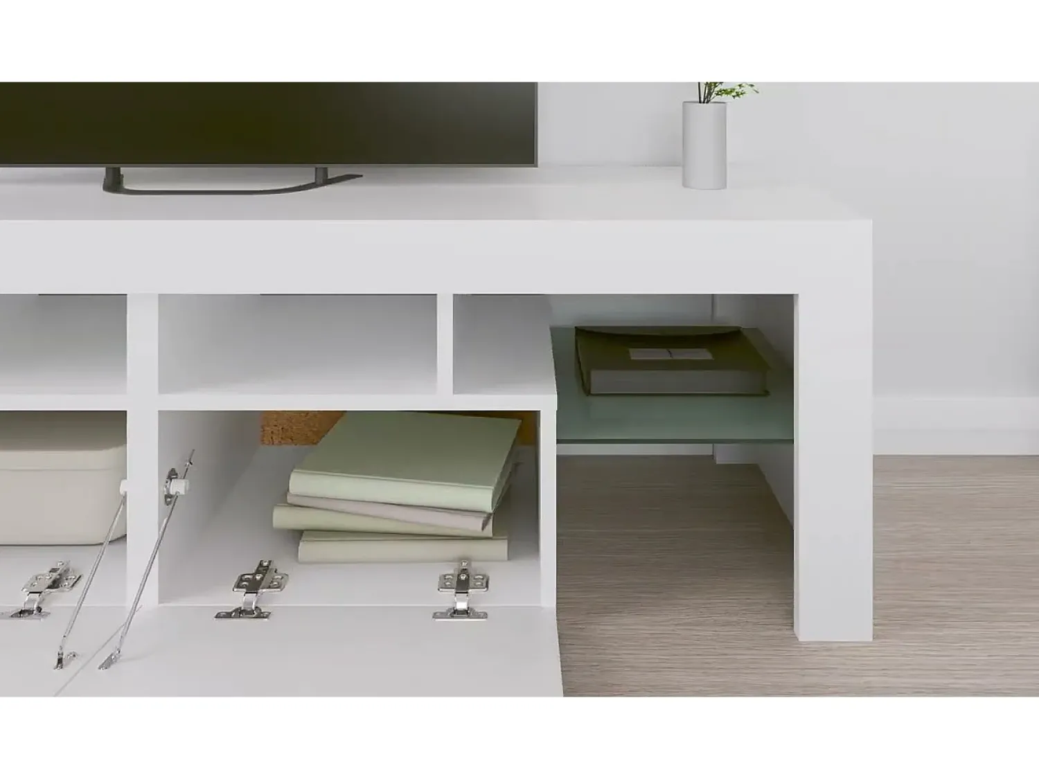 vidaxl Móvel de TV com luzes LED 140x36,5x40 cm^ Móvel De Tv