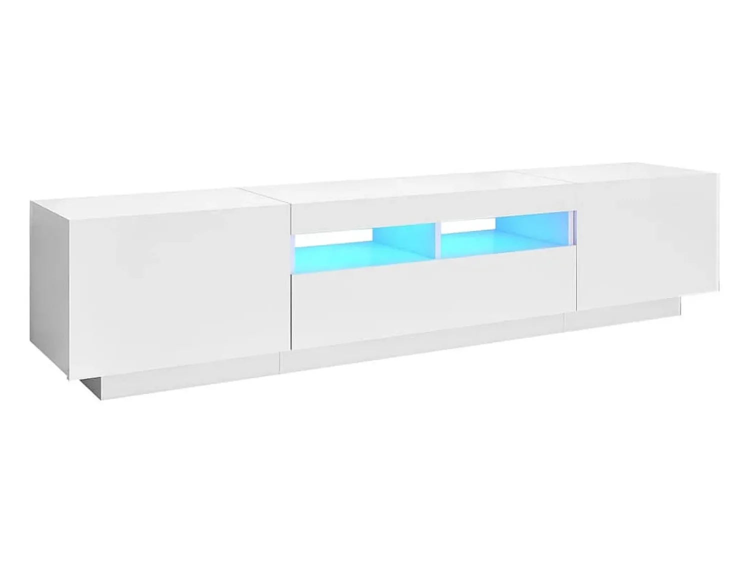 Hot vidaxl Móvel de TV com luzes LED 180x35x40 cm Branco