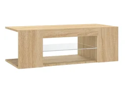 Móvel de TV com luzes LED 90x39x30 cm carvalho sonoma PT850528^ Móvel De Tv