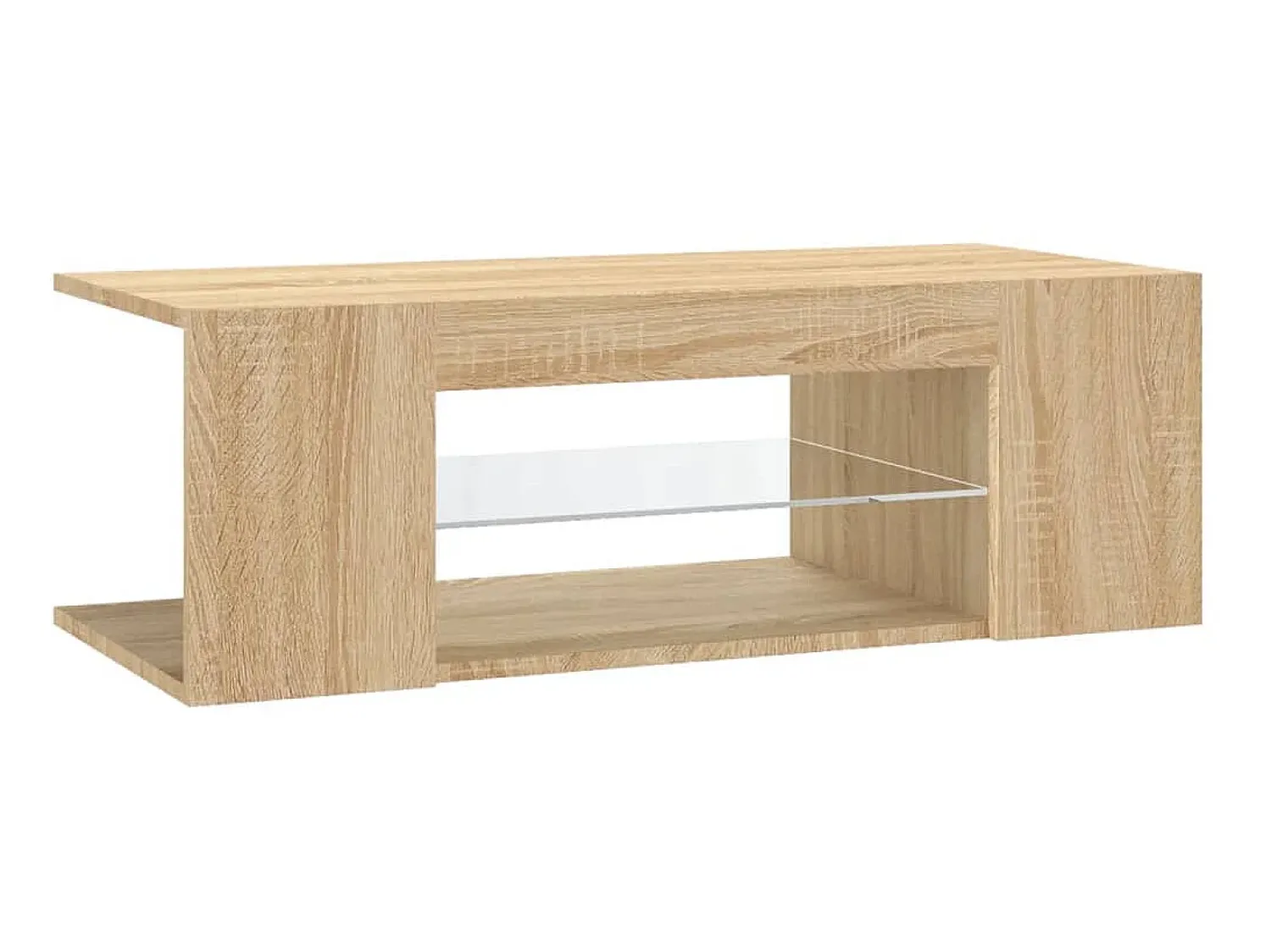 Móvel de TV com luzes LED 90x39x30 cm carvalho sonoma PT850528^ Móvel De Tv