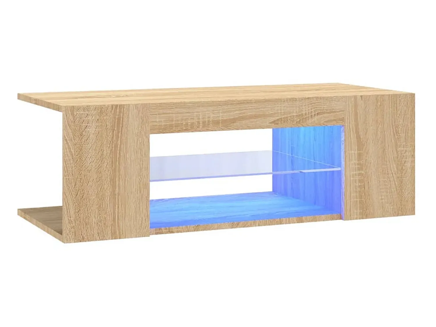 Móvel de TV com luzes LED 90x39x30 cm carvalho sonoma PT850528^ Móvel De Tv