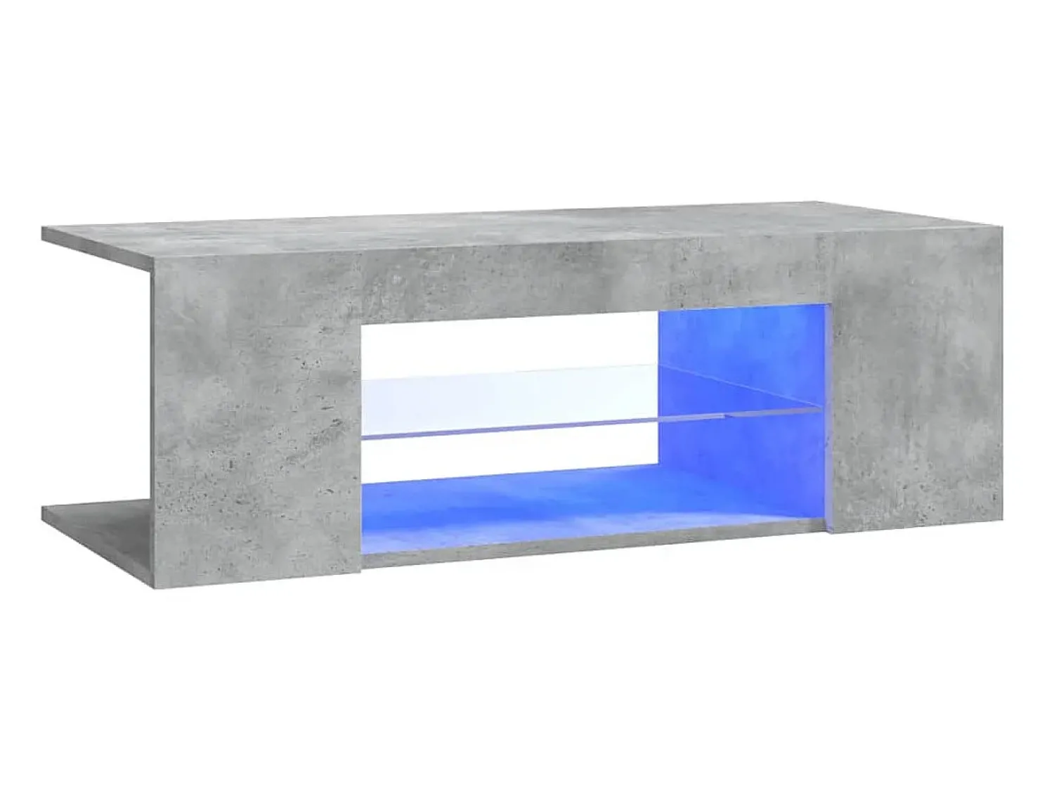 Móvel de TV com luzes LED 90x39x30 cm cimento PT293388^ Móvel De Tv