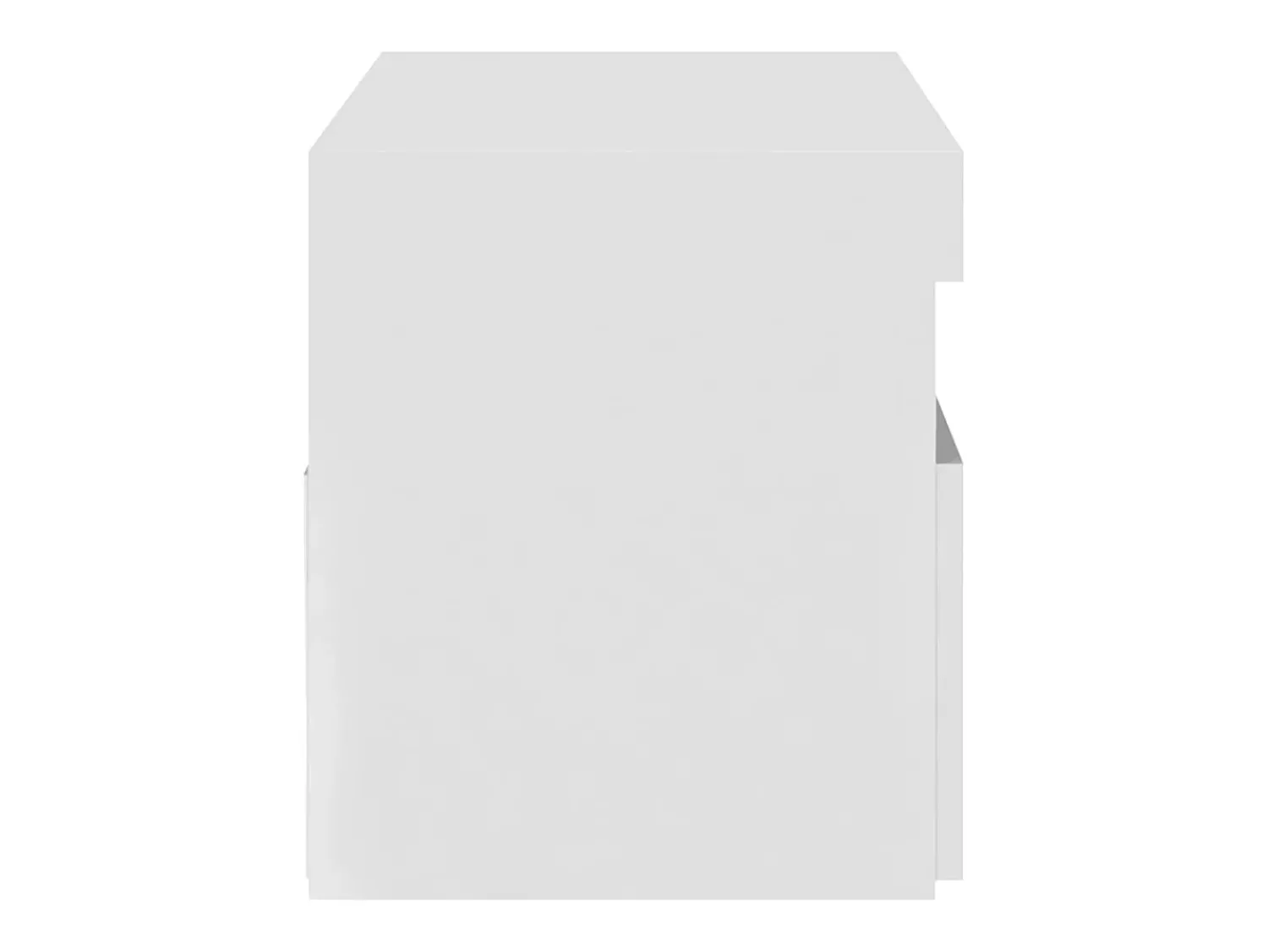 Móvel De Tv*vidaxl Móvel de TV com luzes LED 75x35x40 cm brilhante Branco