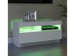 vidaxl Móvel de TV com luzes LED 80x35x40 cm^ Móvel De Tv