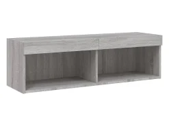 vidaxl Móvel de TV com luzes LED 100x30x30 cm sonoma^ Móvel De Tv