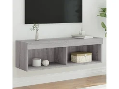 vidaxl Móvel de TV com luzes LED 100x30x30 cm sonoma^ Móvel De Tv