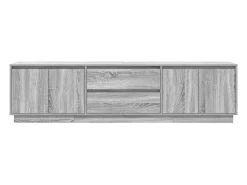 Clearance vidaxl Móvel de TV com luzes LED 193,5x41x50 cm sonoma Cinzento