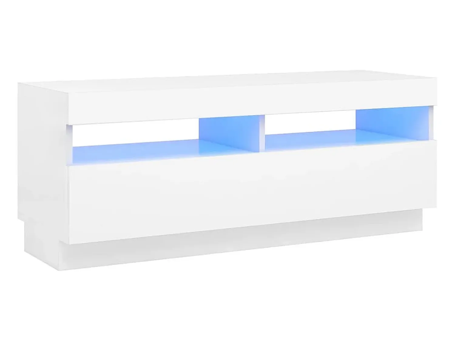 Móvel De Tv* Móvel de TV com luzes LED 100x35x40 cm PT543122 Branco
