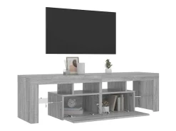 Móvel De Tv*vidaxl Móvel de TV com luzes LED 140x36,5x40 cm sonoma Cinzento